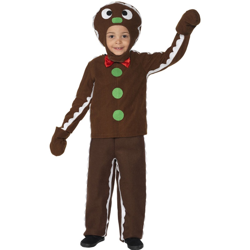 Little Gingerbread Kids Christmas Costume