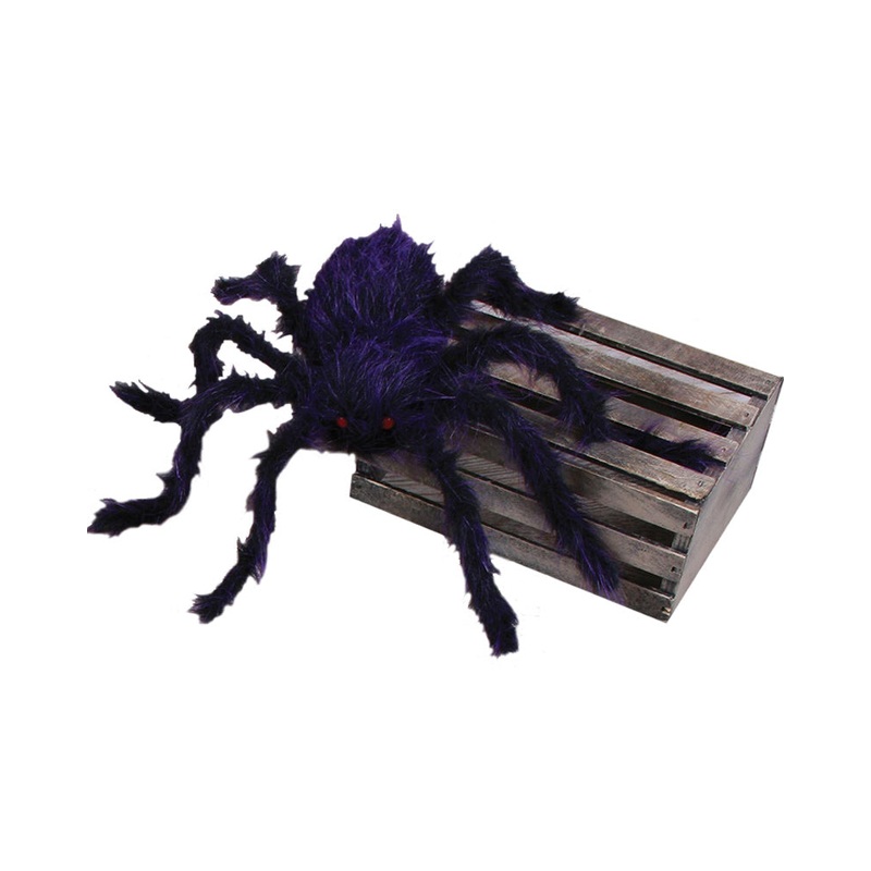 Purple Hairy Spider with Posable Legs 76cm