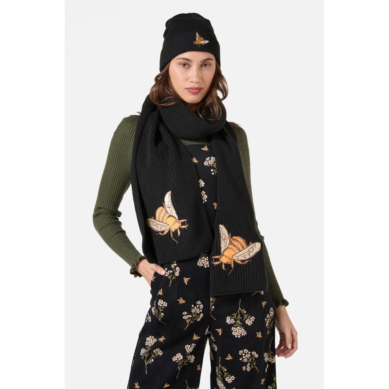 Bee Embroidered Beanie