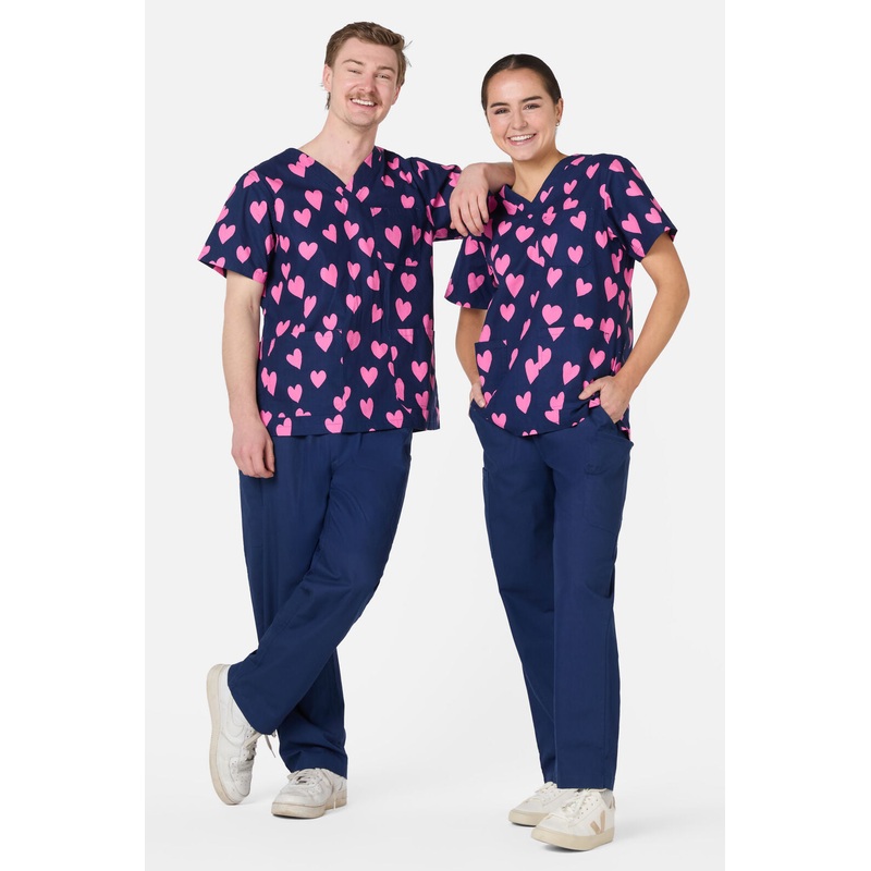 Lovehearts Top & Pant Scrub Set