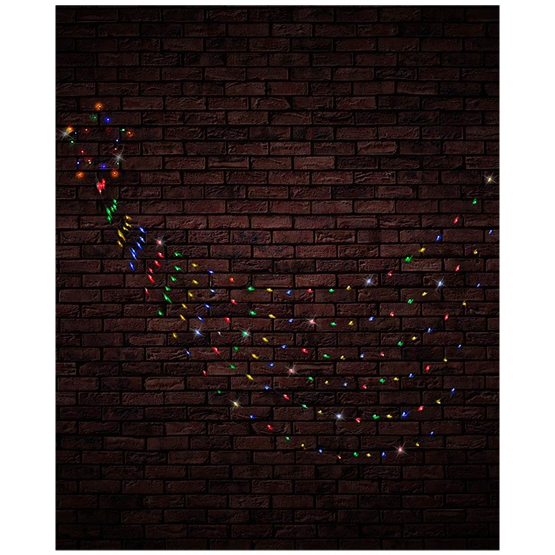 Multi-Coloured Solar LED Waterfall Star 2.1m