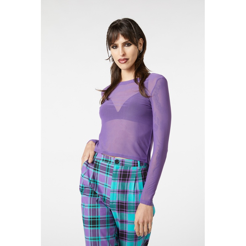 Classic Plain Mesh Top