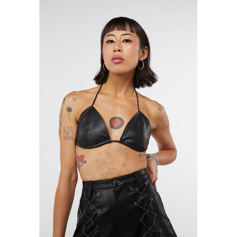 Embers PU Bikini Style Top