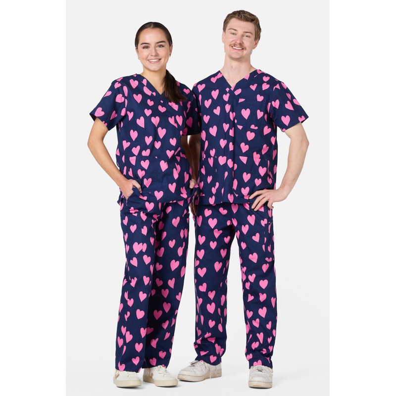 Love Hearts Scrub Set