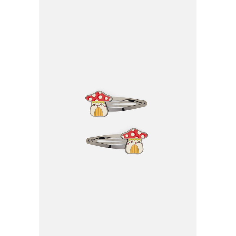 Mushroom Cottage Hair Clips