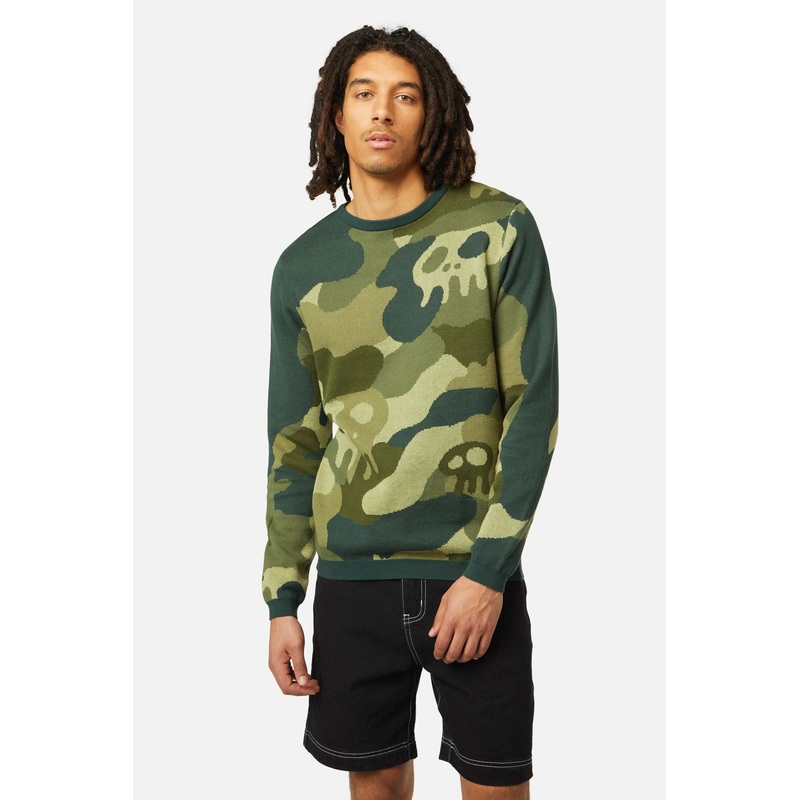 Nook Of The Garden Camo Knit Jumper