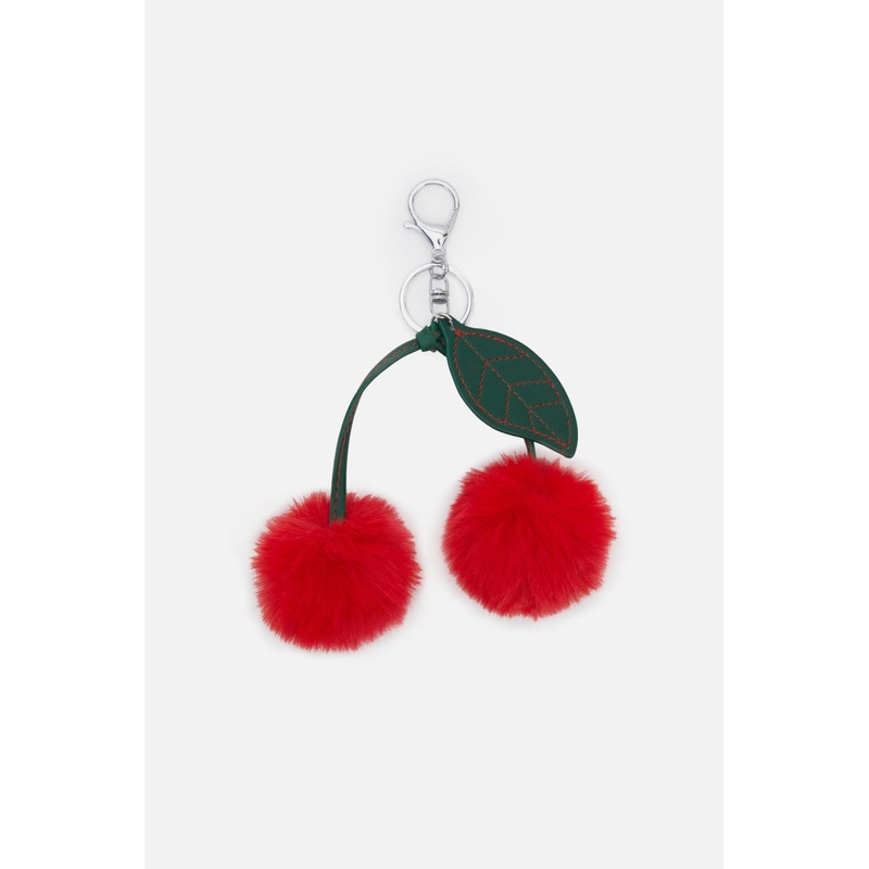 Plush Cherry Bag Charm