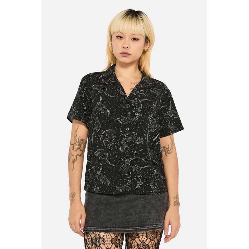 Ratbag Short Sleeved Grunge Blouse