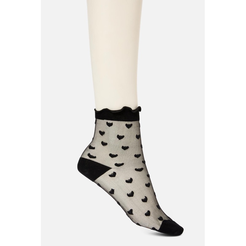 Sheer Hearts Socks
