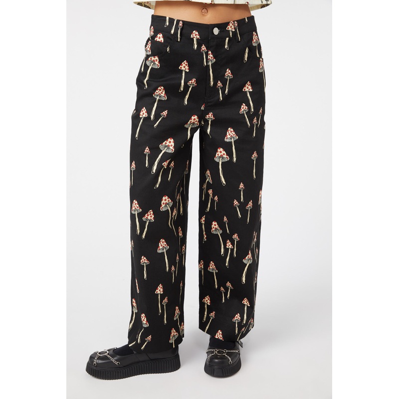 Shroom Cap Wide Leg Pants