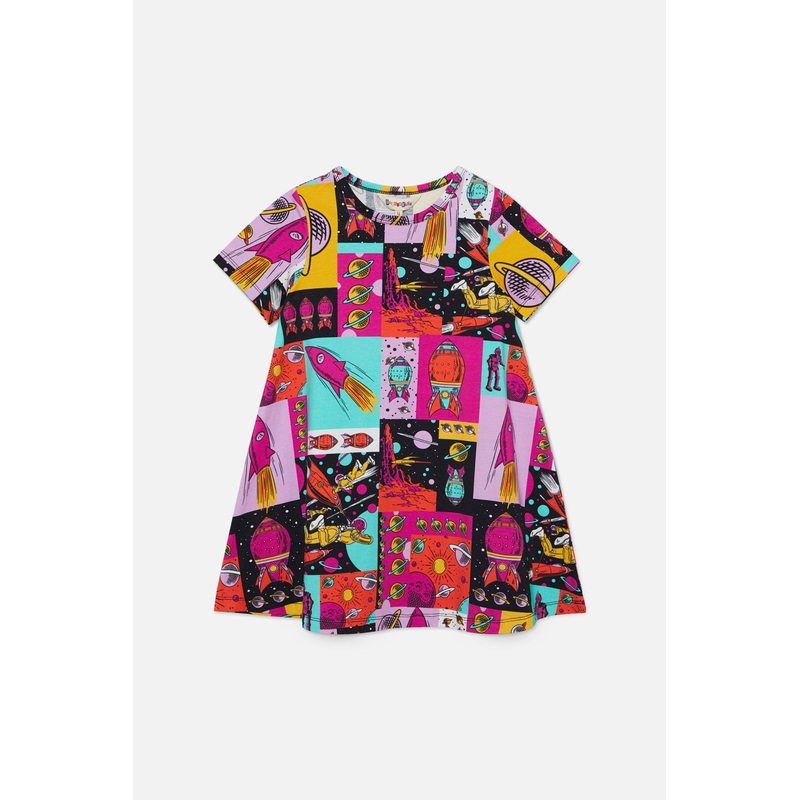Spaced Out Kids Dress
