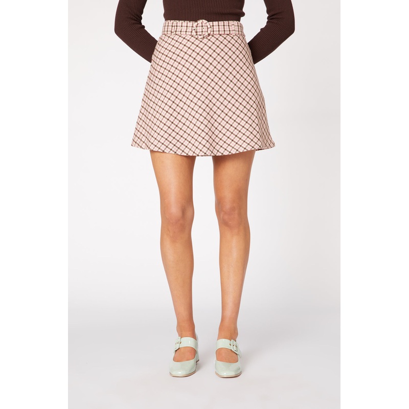 Teigen Check Skirt