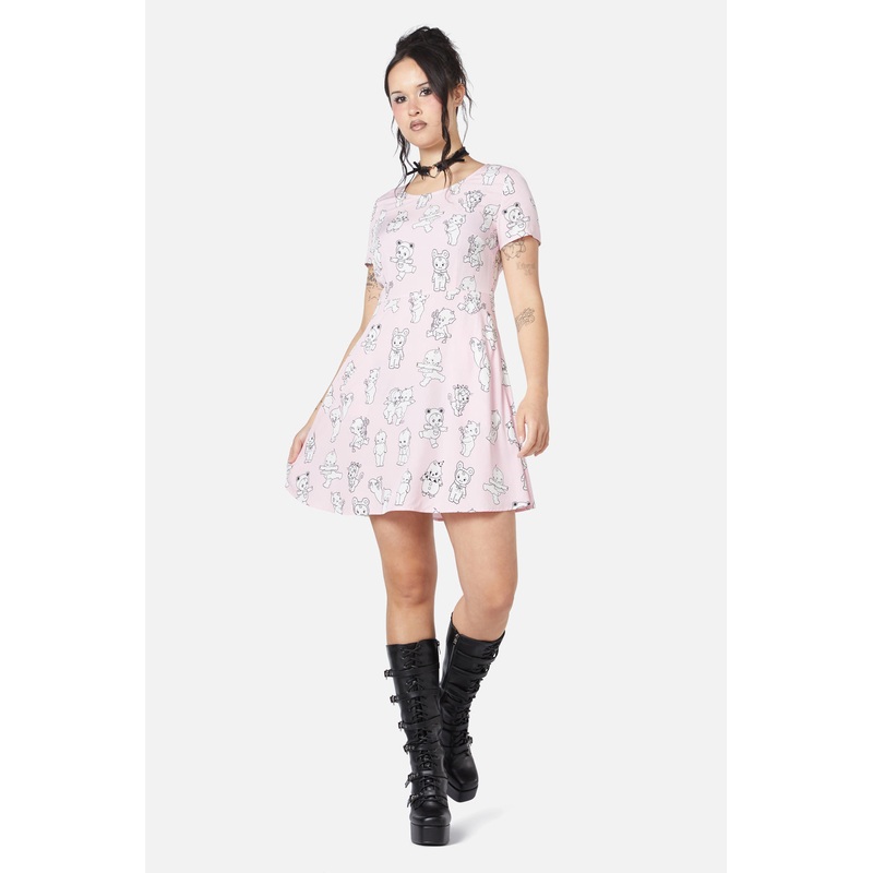 Cherub Face Printed Dress