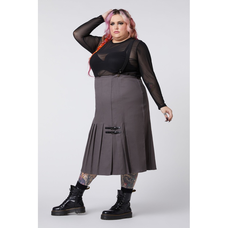 Curve Time & Date Pleated Skirt