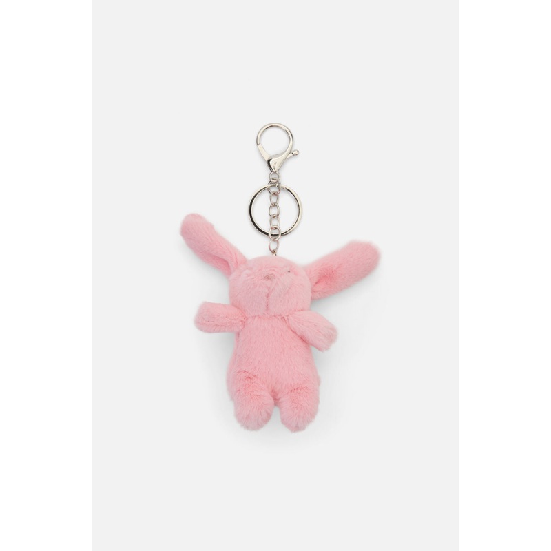 Pink Rabbit Bag Charm