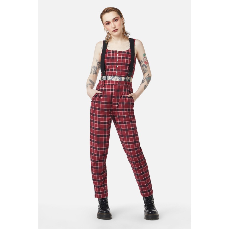 Revenge Tartan Brace Trouser