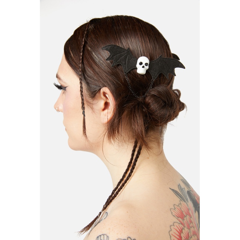 Skull Slide Hair Clips