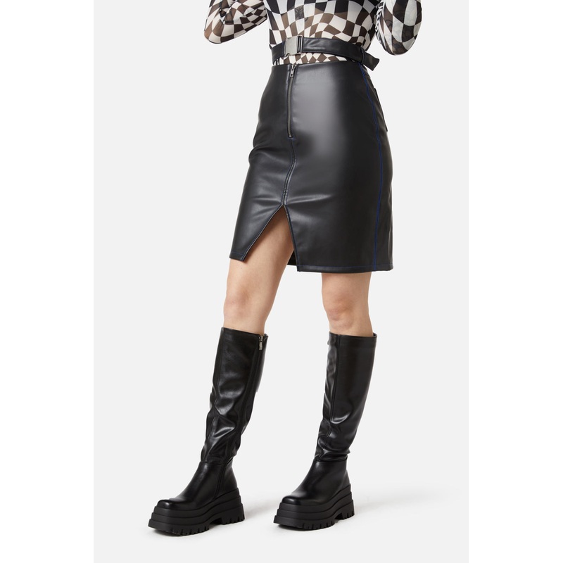 Slicks Pu Belt Skirt