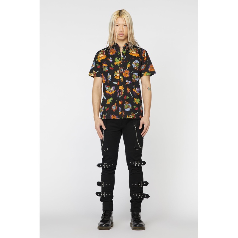 Tattoo Zombie Print Shirt