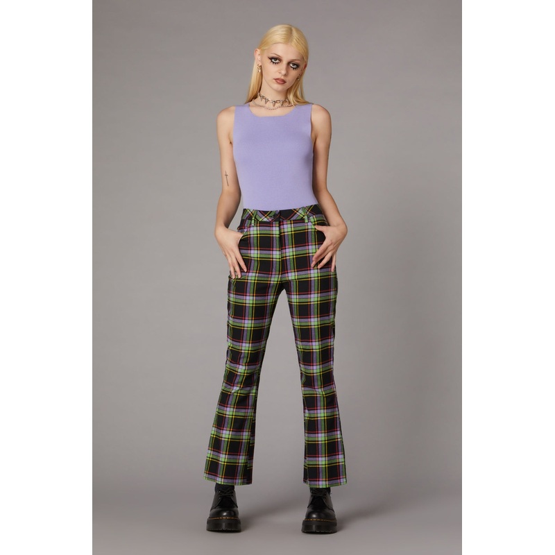 Vivid Tartan Goth Pant