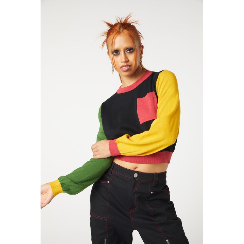 Colourblock Knit Jumper