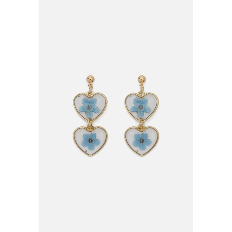 Heart Flower Earrings