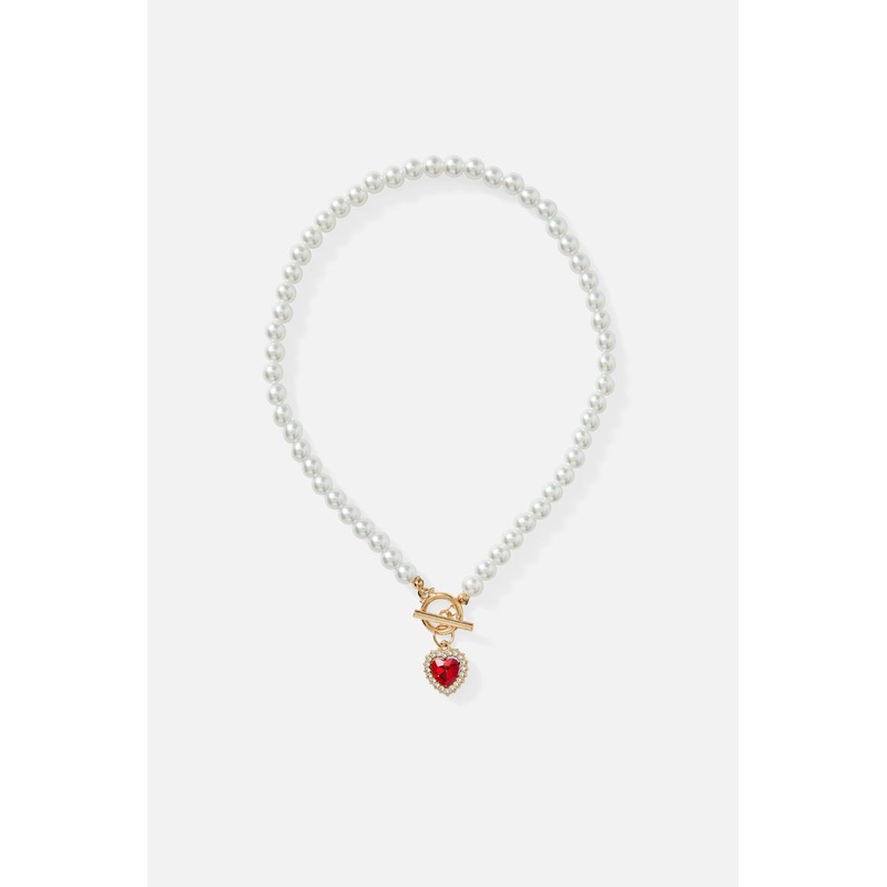 Heart Pearl Necklace