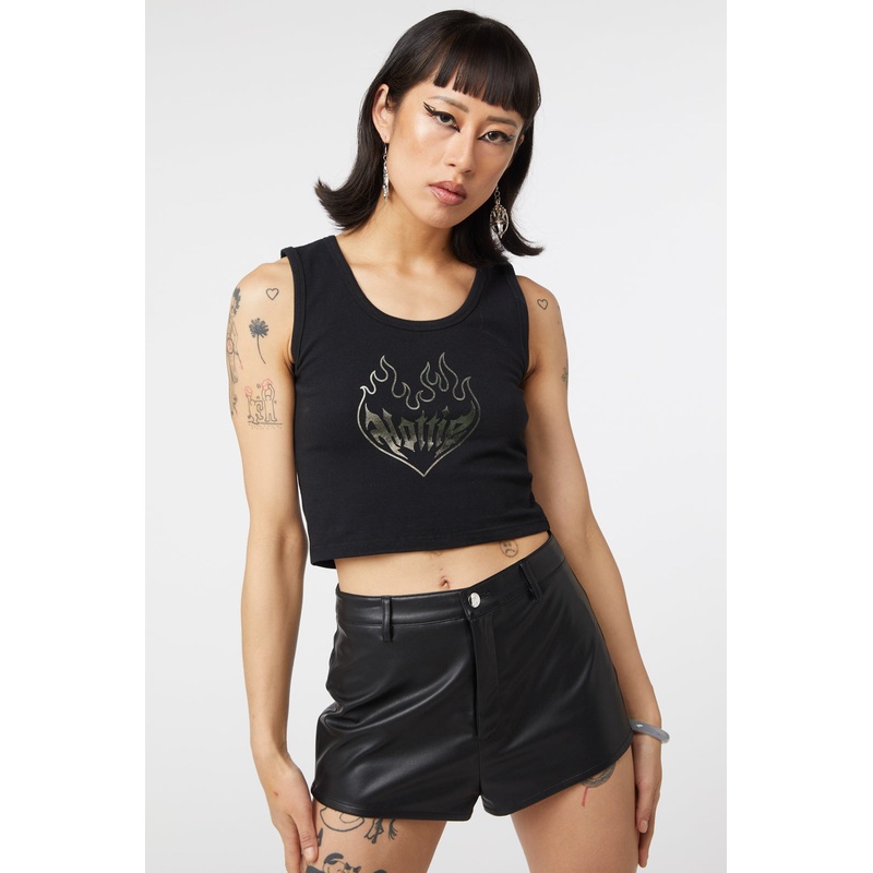 Hottie Foil Ribbed Tank