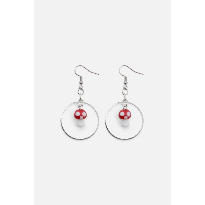 Mushroom Charm Earrings