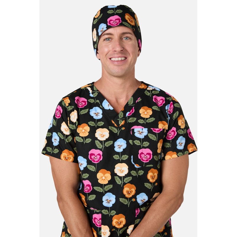 Pansy Scrub Hat