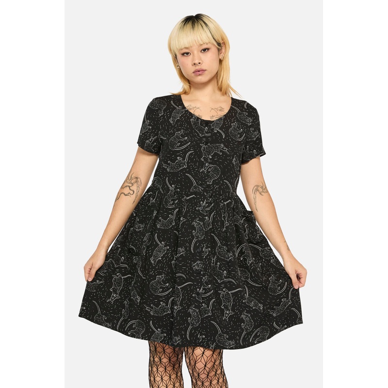 Ratbag Short Sleeved Grunge Dress