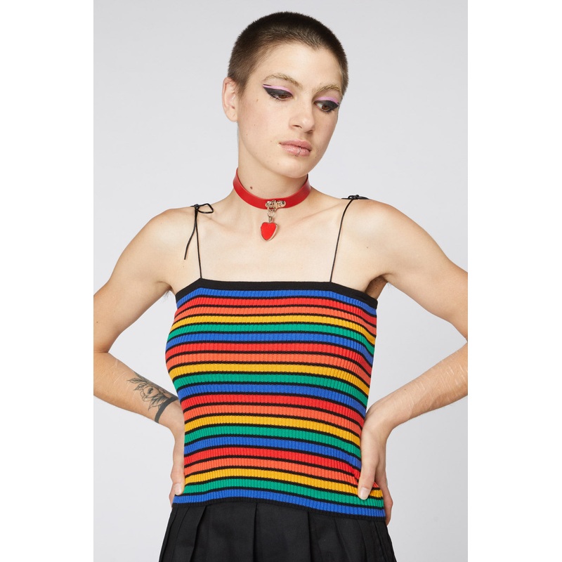90S Rainbow Knit Singlet