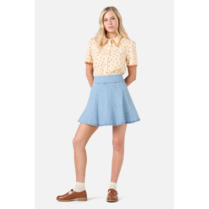 Clara Denim Mini Skirt