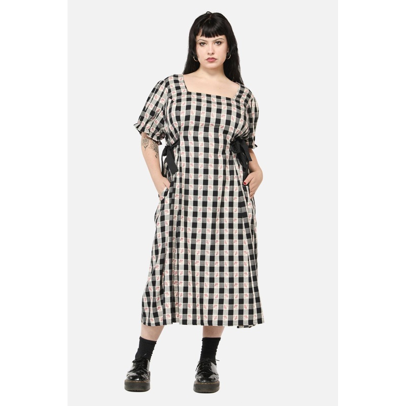 Curve Sweet Home Gingham Dress
