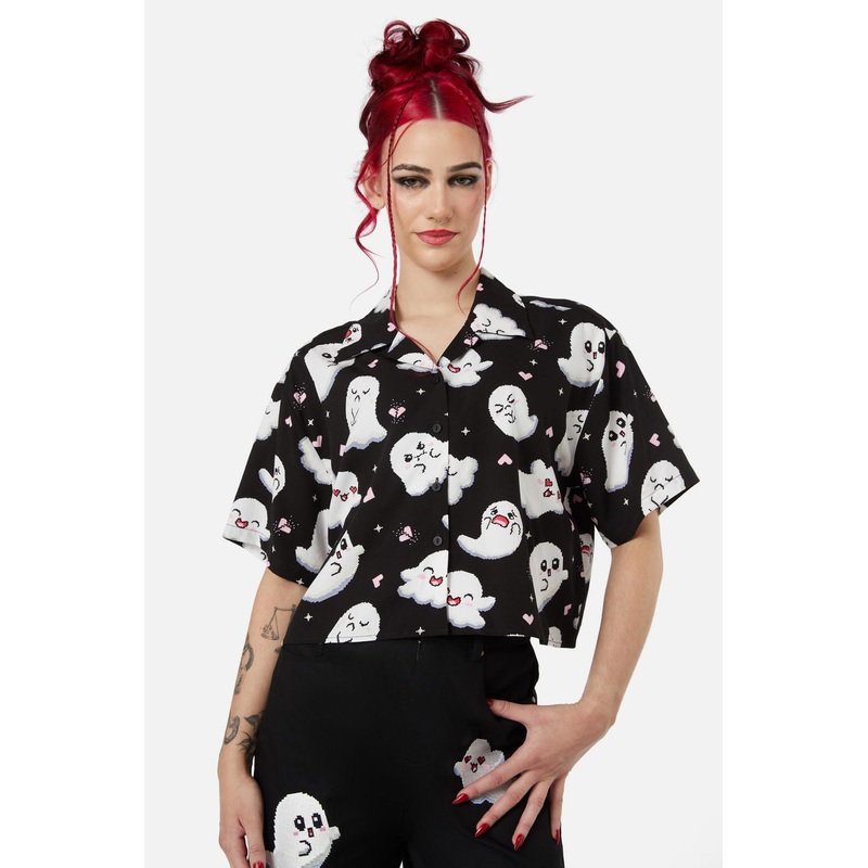 Ghostie Print Blouse