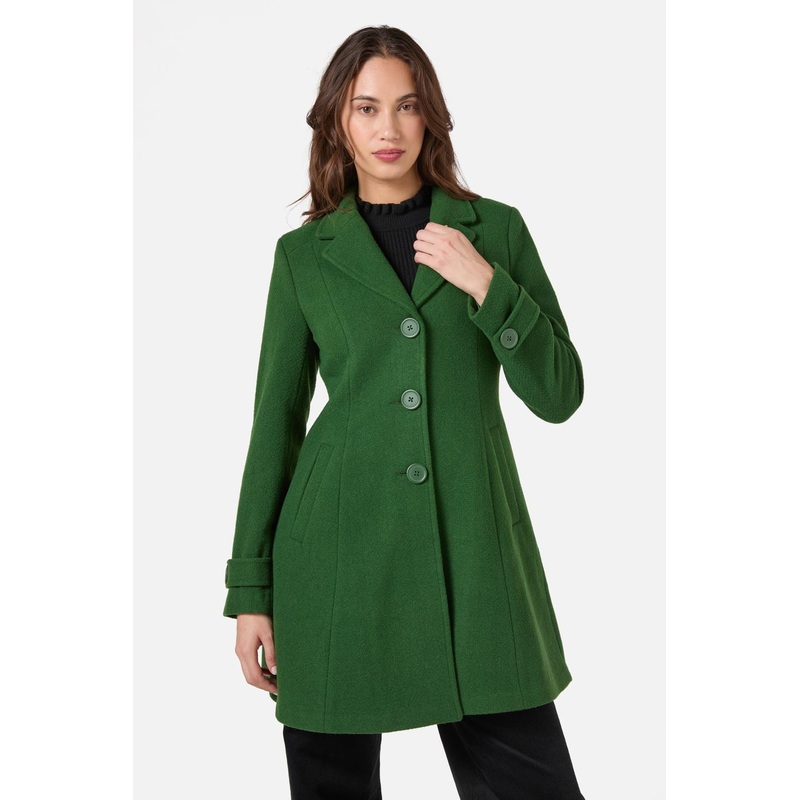Mabel A-Line Wool Blend Coat
