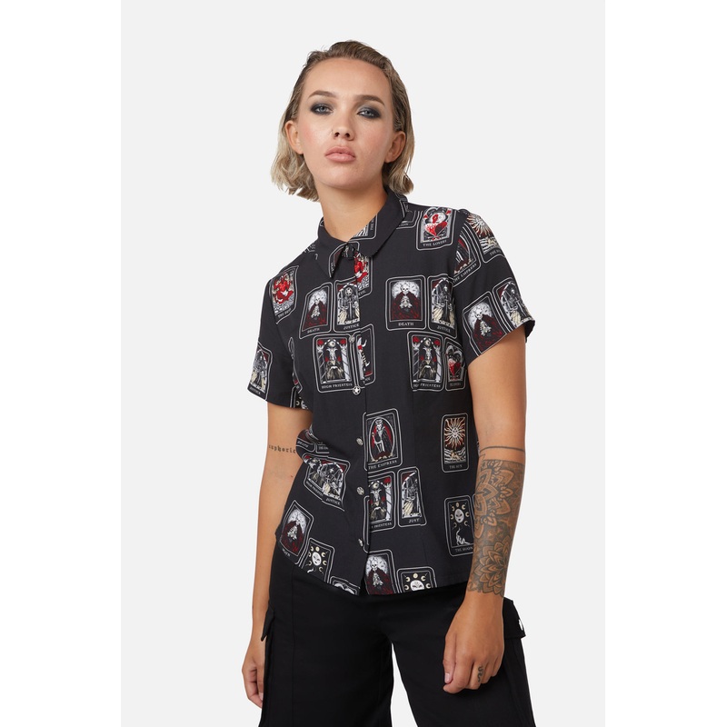 Tarot Spread Printed Shirt