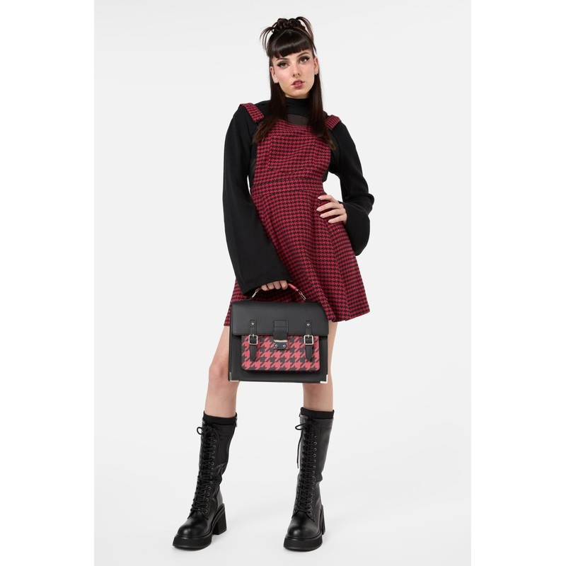 Virtue Houndstooth Satchel