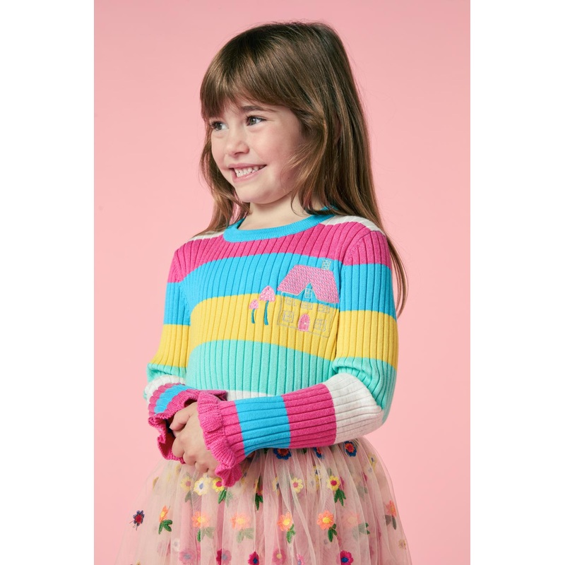 Cottage Stripe Kids Rib Top