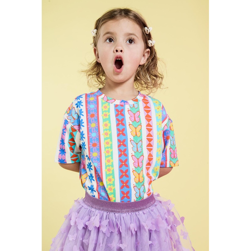 Daisy Stripe Kids SS Tee