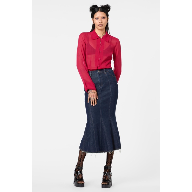 Fable Denim Midi Skirt