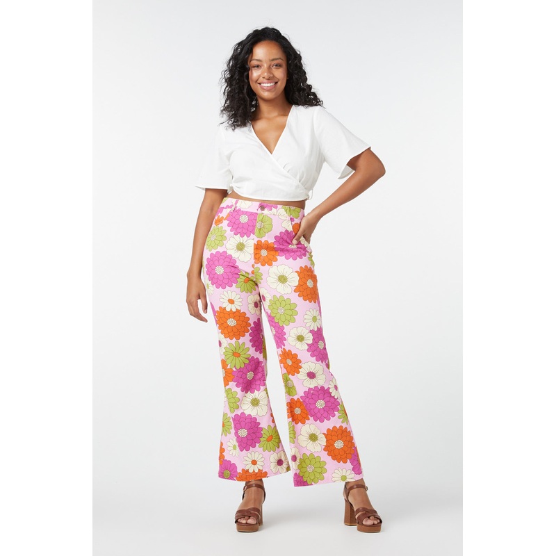 Susan Floral Flare Jean