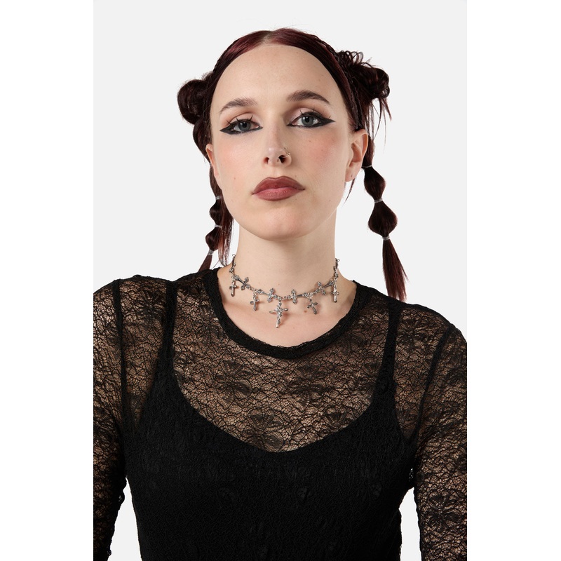 Crosses Choker Necklace