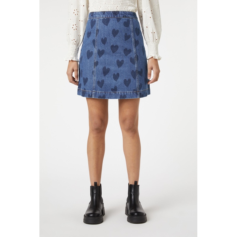 Indigo Hearts Skirt