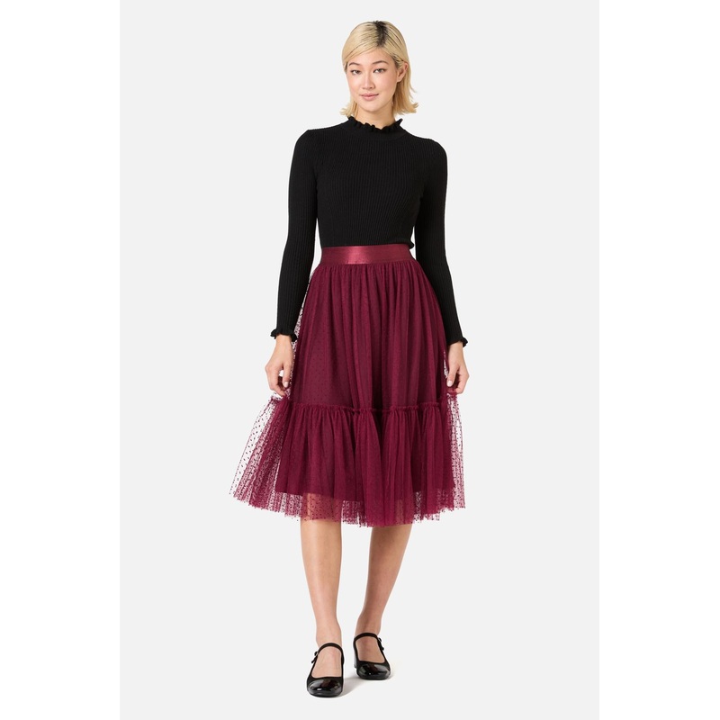 Keira Tulle Midi Skirt