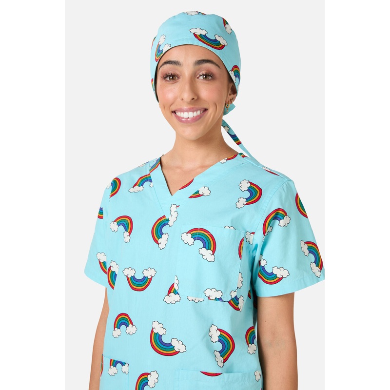 Over The Rainbow Scrub Hat