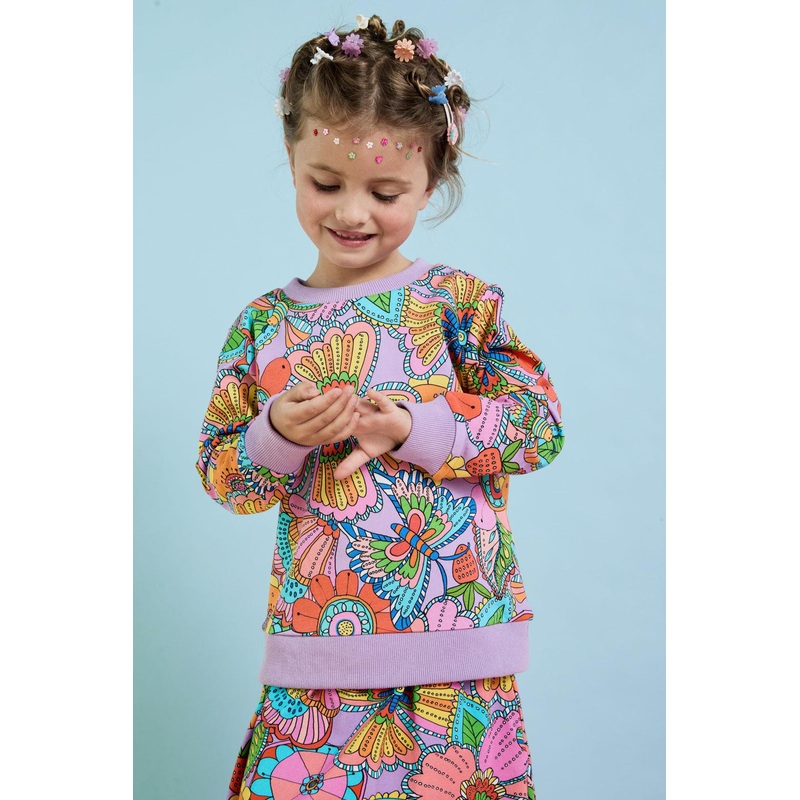 Paisley Floral Kids Sweater
