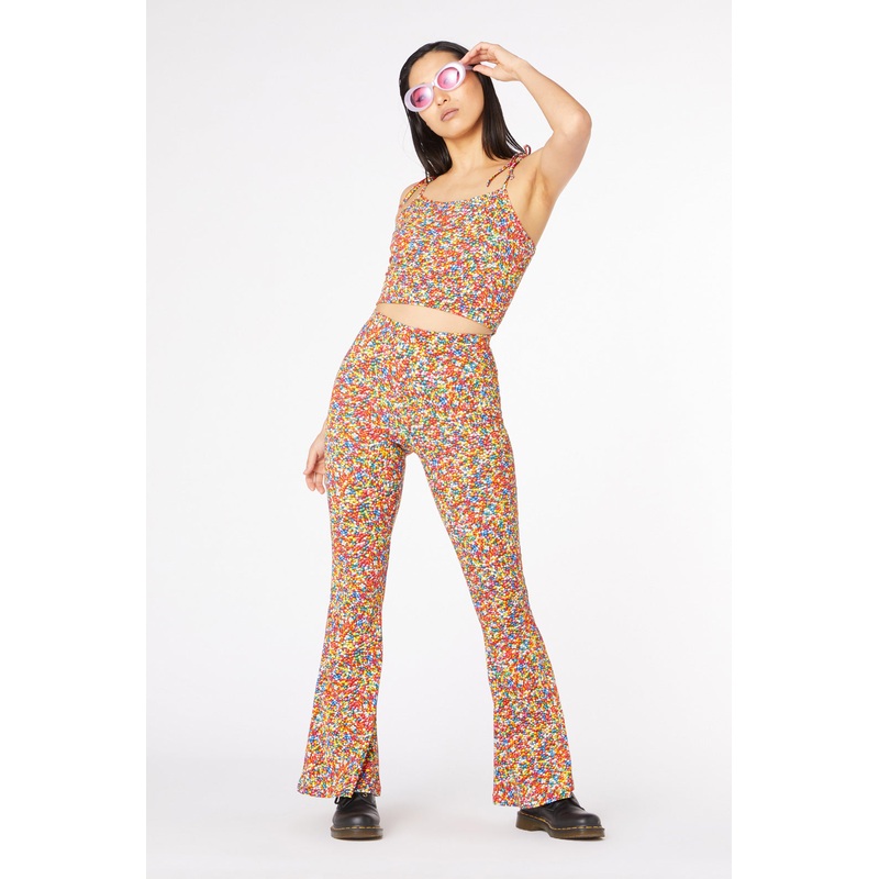 Sprinkle Cotton Flare Pant