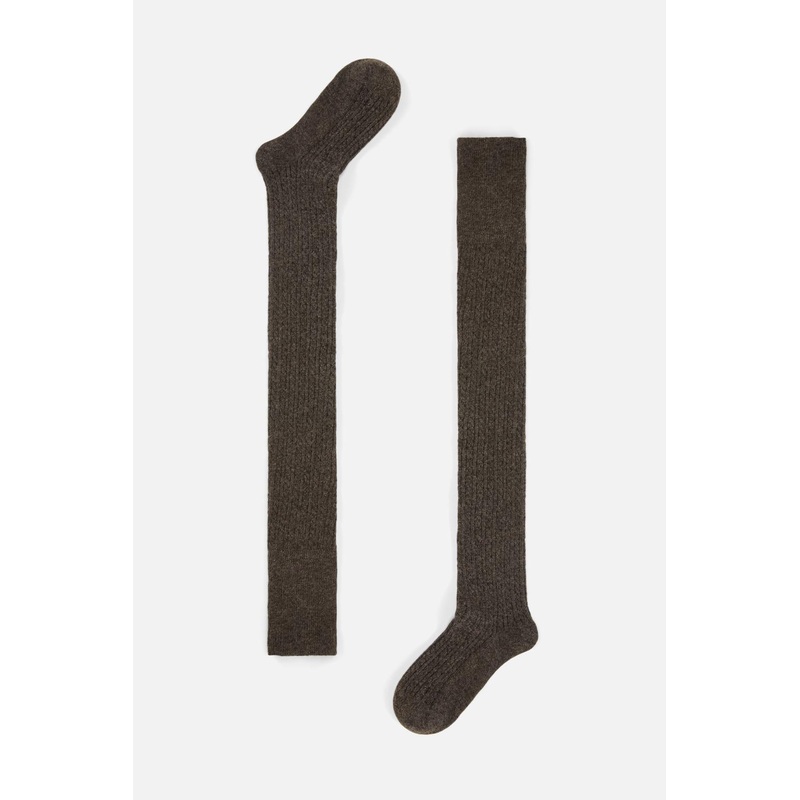 Grey Over The Knee Socks