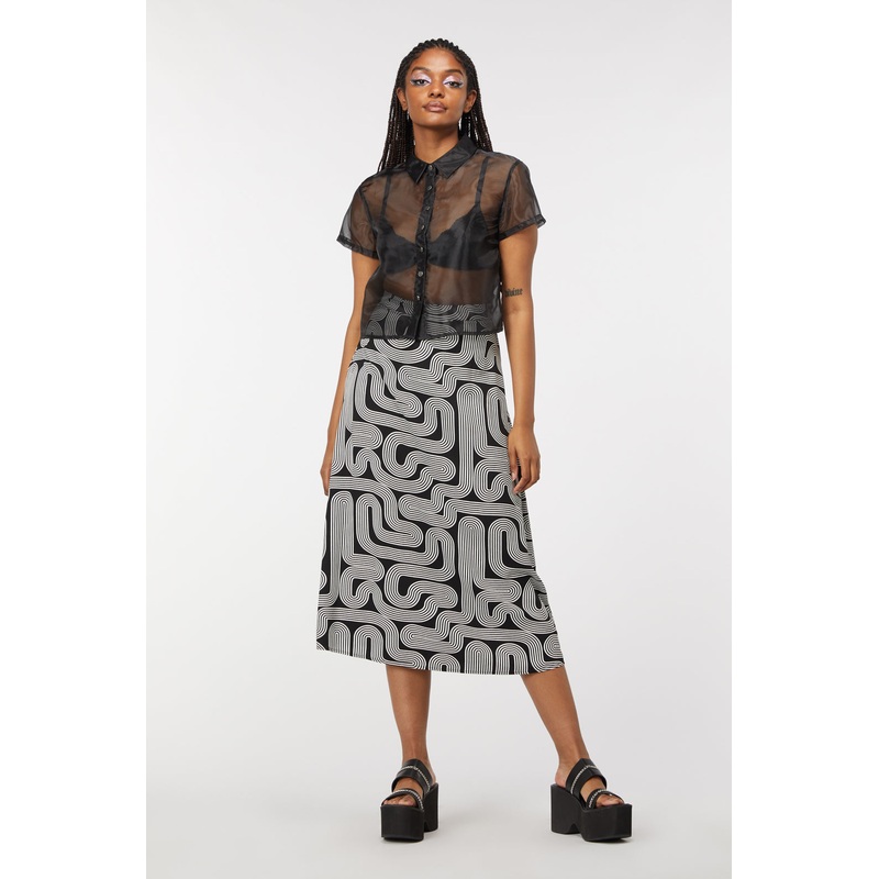 Holographic Sheer Blouse